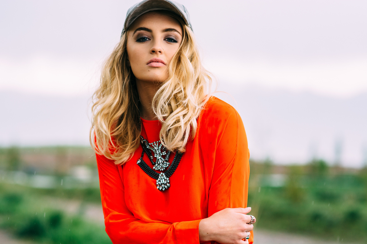 Beautiful Female Model with a Cap